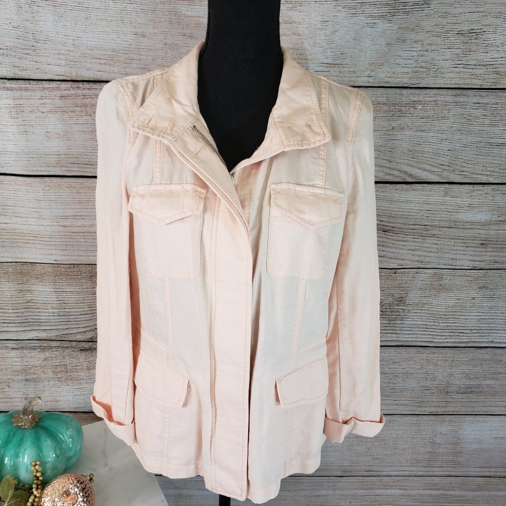 TALBOTS BLUSH ZIPPER JACKET - SIZE 6 - Picture 9 of 11